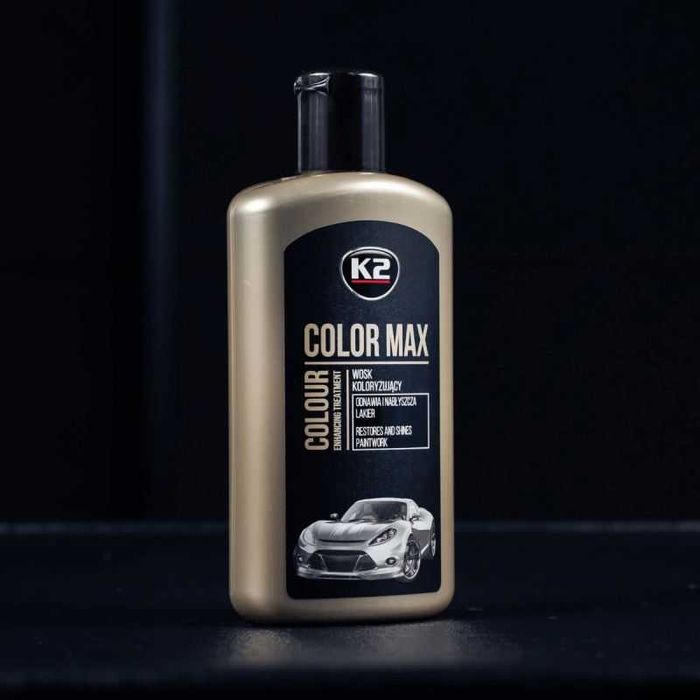 Вакса за полиране K2 Color Max – черна, 250 мл – снимка 5