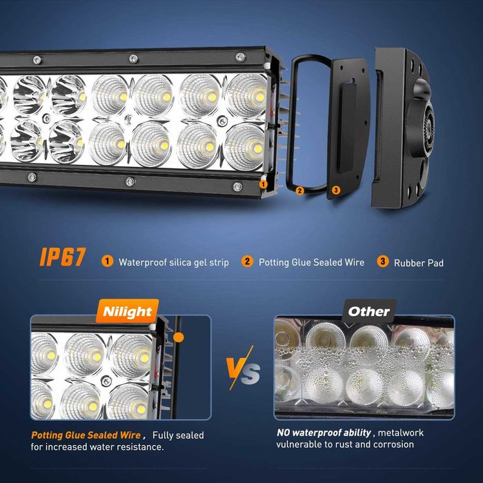 LED бар 180W – 80 см, 12V/24V – снимка 6