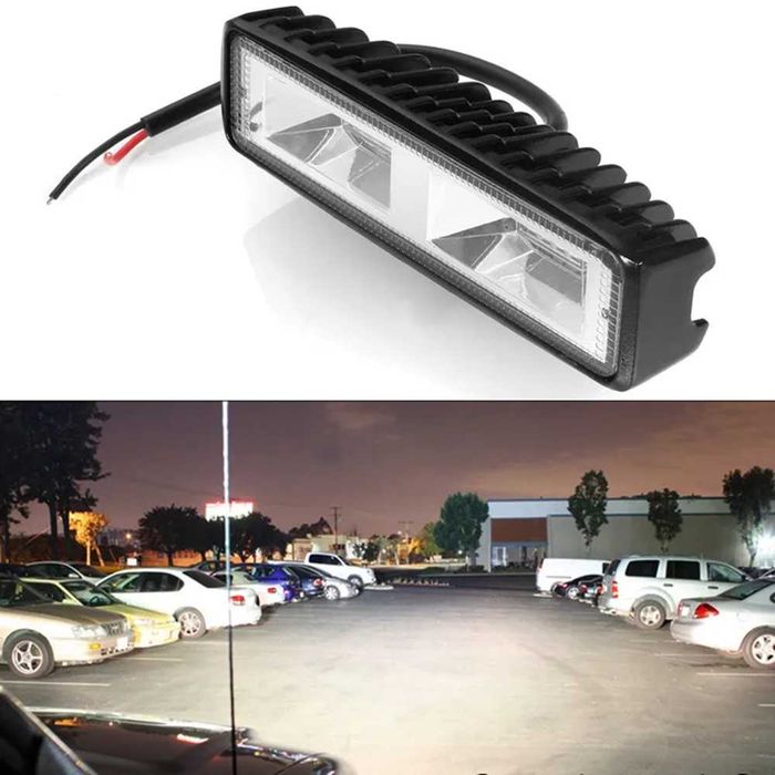 Алуминиев LED халоген 18W с 16 LED – 12/24V – снимка 6