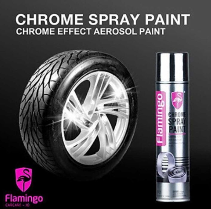 Спрей боя с хромиран ефект Flamingo F057 – 330 мл – снимка 5