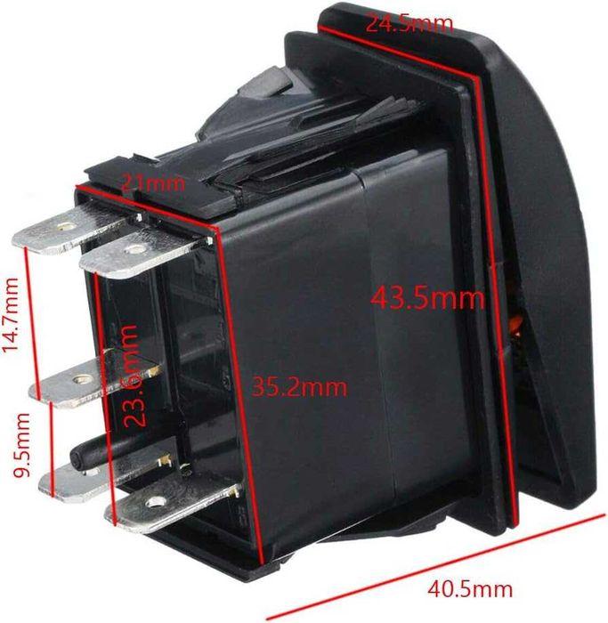 Ключ за вграждане с LED индикатор – 12/24V – снимка 4