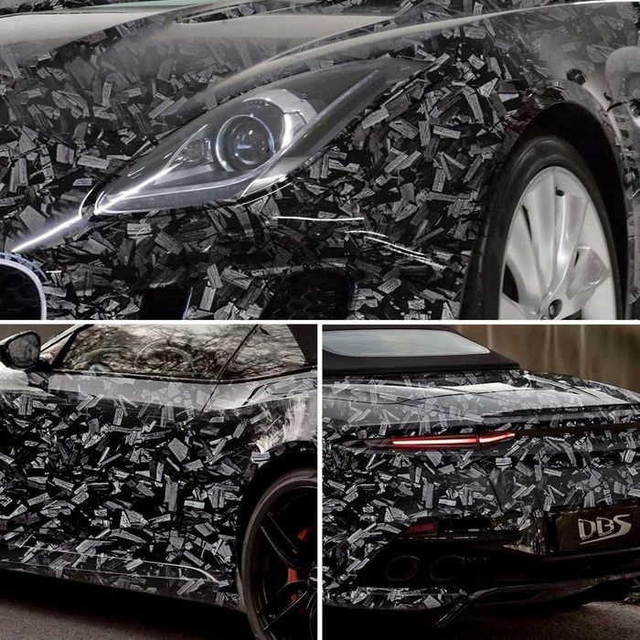 Фолио кован карбон Silver за кола – 152x100 см – снимка 6