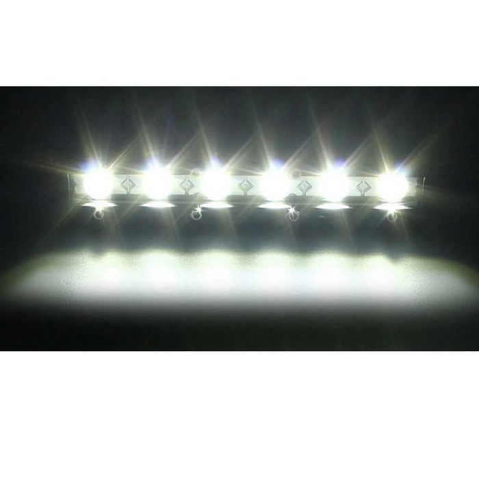 Мини LED бар 18W с 6 диода – 12/24V, 2 бр. – снимка 5