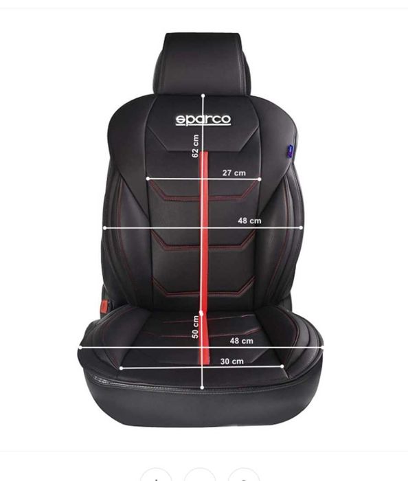 Подложка за седалка Sparco – черно/сиво, универсална – снимка 6