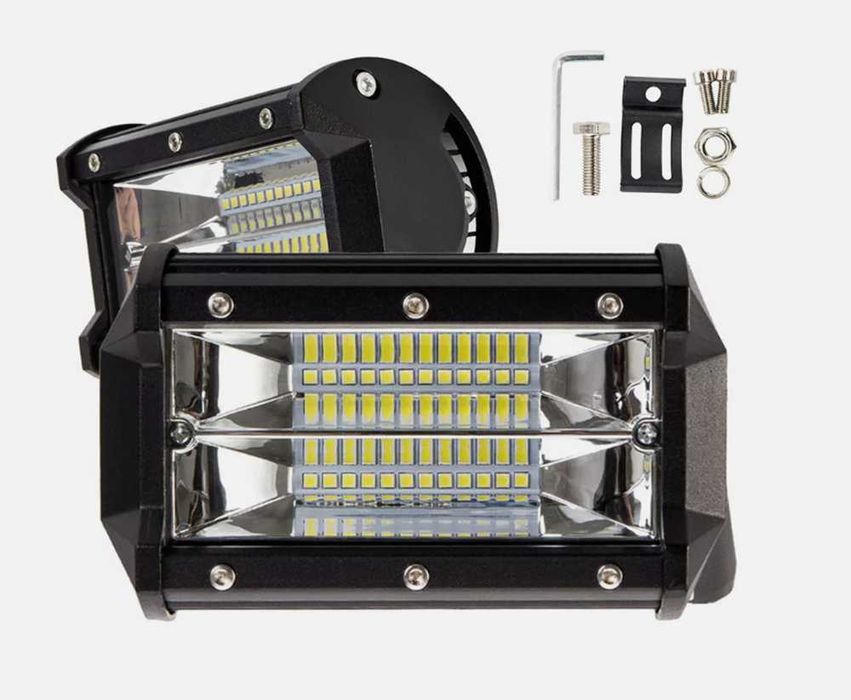LED бар халоген 72W с алуминиев корпус – универсален – снимка 2