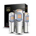 LED крушки за мигач P21W с лупа – 12 LED, 2 бр.