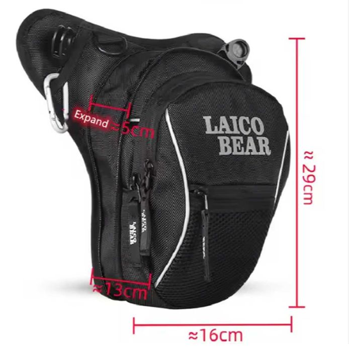 Чанта за бедро за мотор LAICOBEAR – 3 л – снимка 10