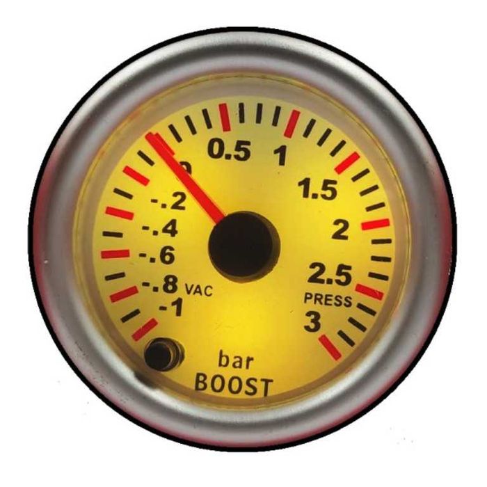 Уред за налягане на турбото Boost Meter RGB – 3 bar, 52 мм, 7 цвята – снимка 6