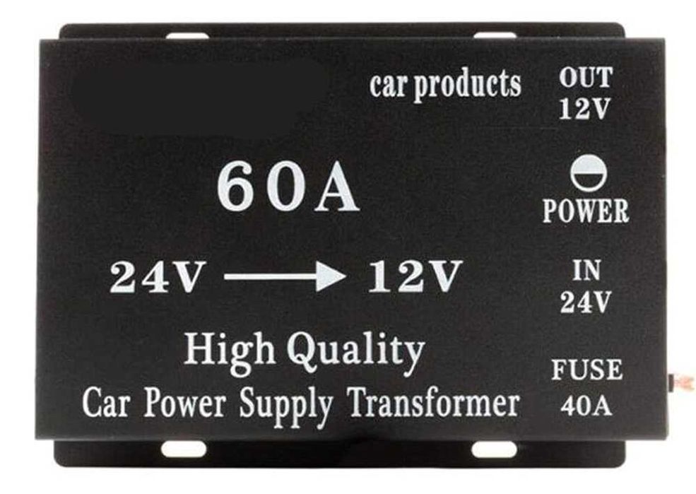 Преобразувател на напрежение 24V към 12V за кола – 60A – снимка 4