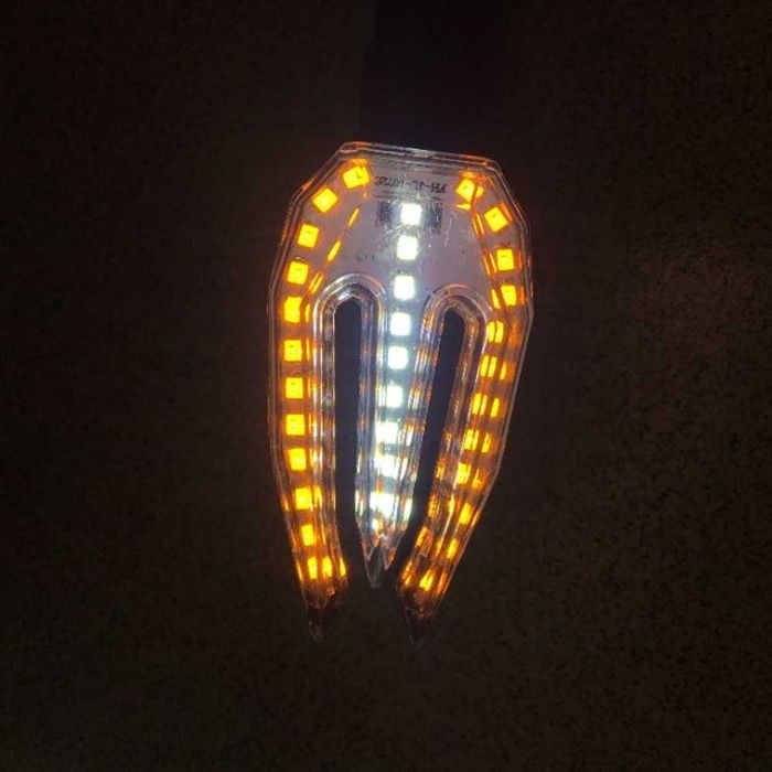 LED мигачи за мотор с дневна светлина – универсални, 2 бр. – снимка 4
