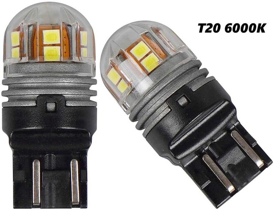 LED крушки T20 с 15 SMD и две светлини – 12/24V, комплект