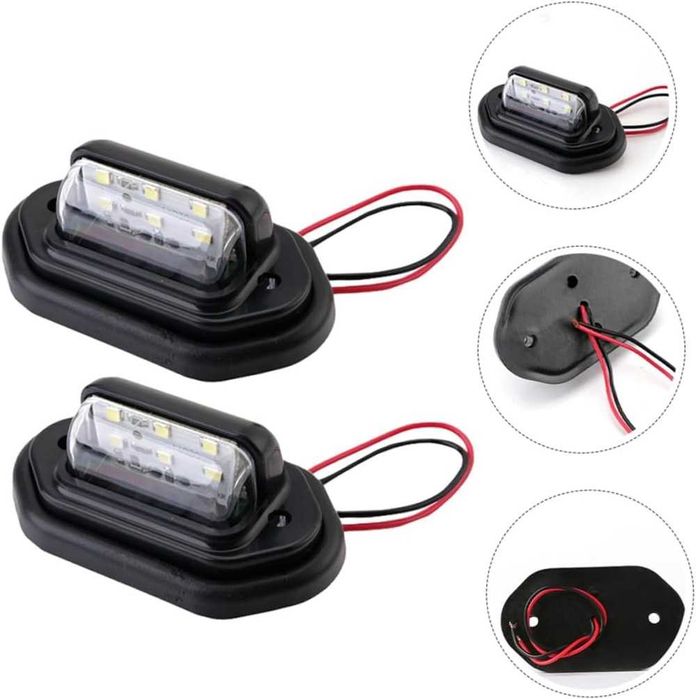 LED светлини за регистрационен номер 12/24V – 2 бр. – снимка 2