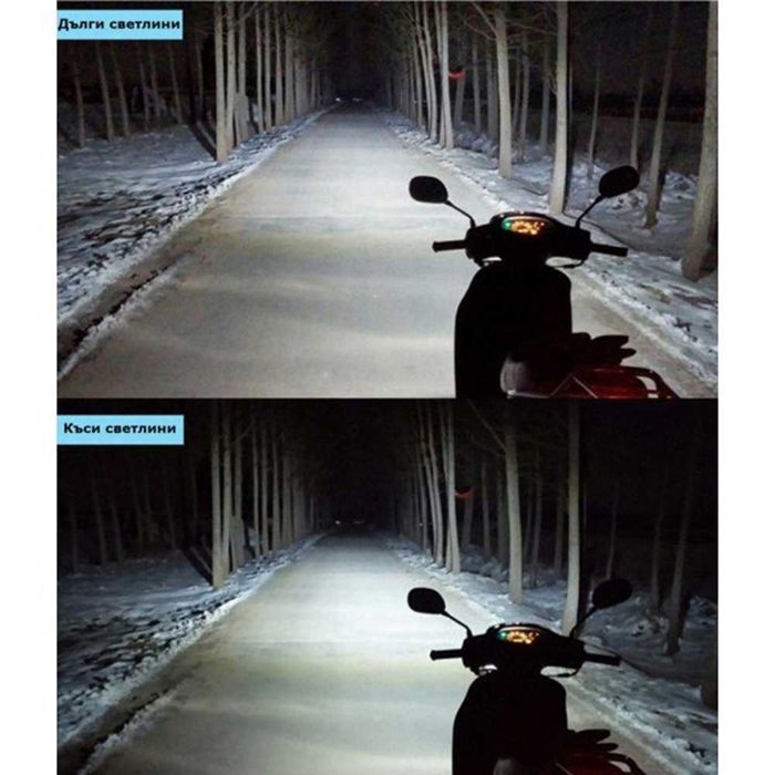 LED крушка H4 за мотор – 1 бр. – снимка 7