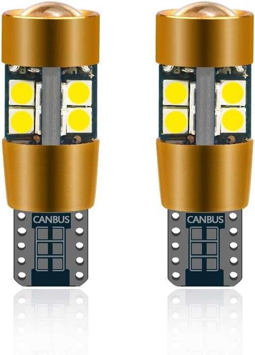LED крушки T10 Canbus 19 SMD – бели 6000K, 12V, комплект – снимка 4