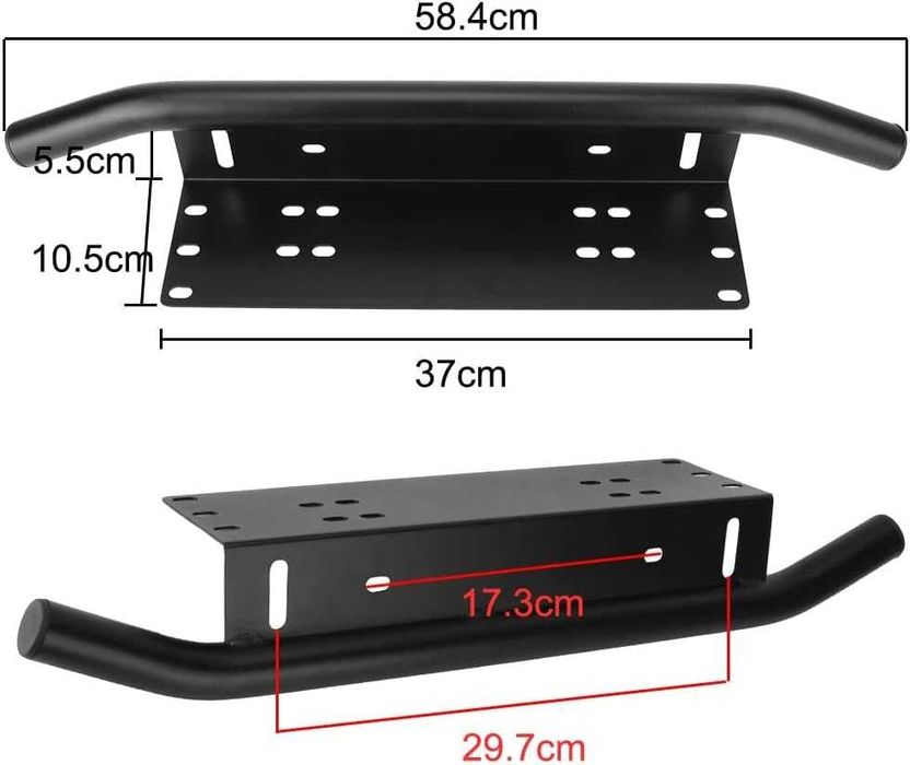Метална стойка за халогени и LED бар – черна – снимка 4