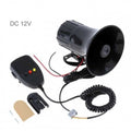 Полицейска сирена с мегафон и микрофон – 3 мелодии, 12V, 50W