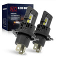 Мини LED крушки H4 за фарове – 12V, 6500K, комплект