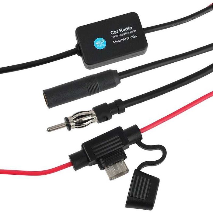 Усилвател за радио антена на кола – 12V, AM/FM – снимка 2