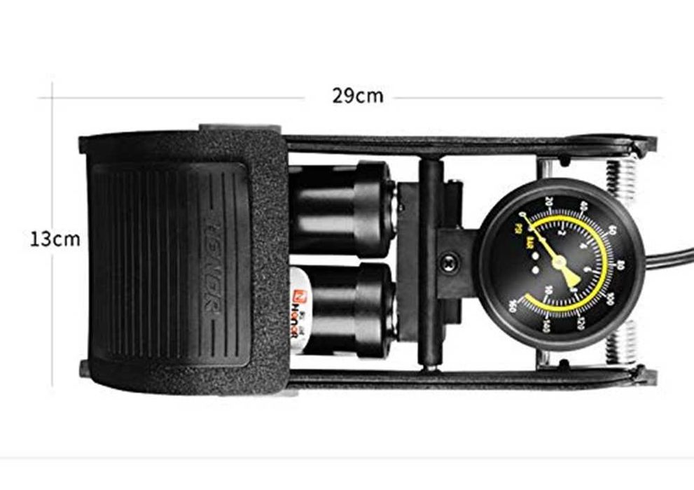 Двубутална крачна помпа с манометър – 10 bar/160 PSI – снимка 7