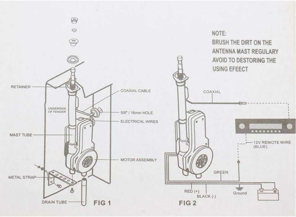 Автоматична електрическа антена за кола 12V – снимка 7