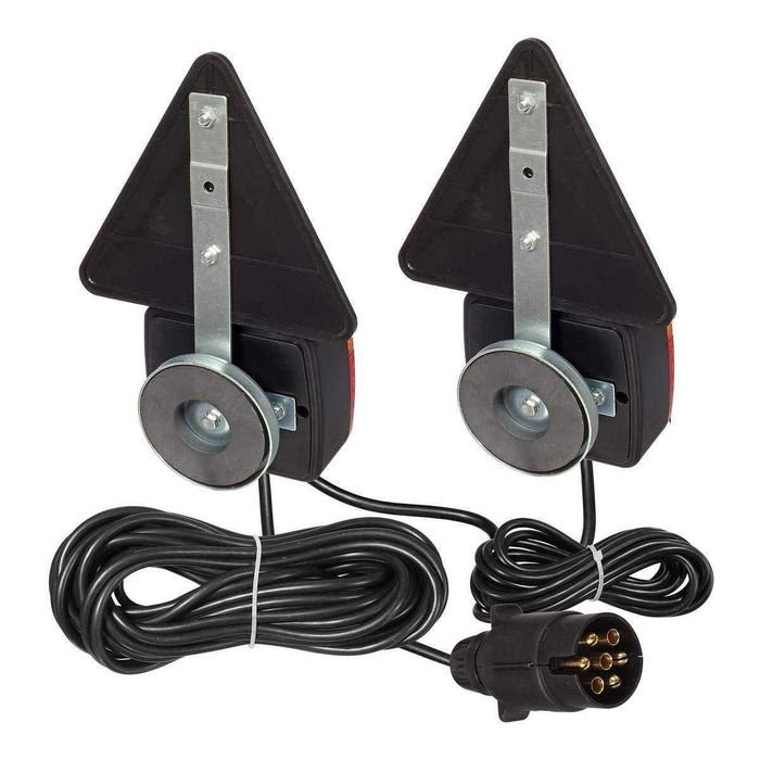 Магнитни стопове за ремарке 12V/24V с кабел 7 м – комплект – снимка 2