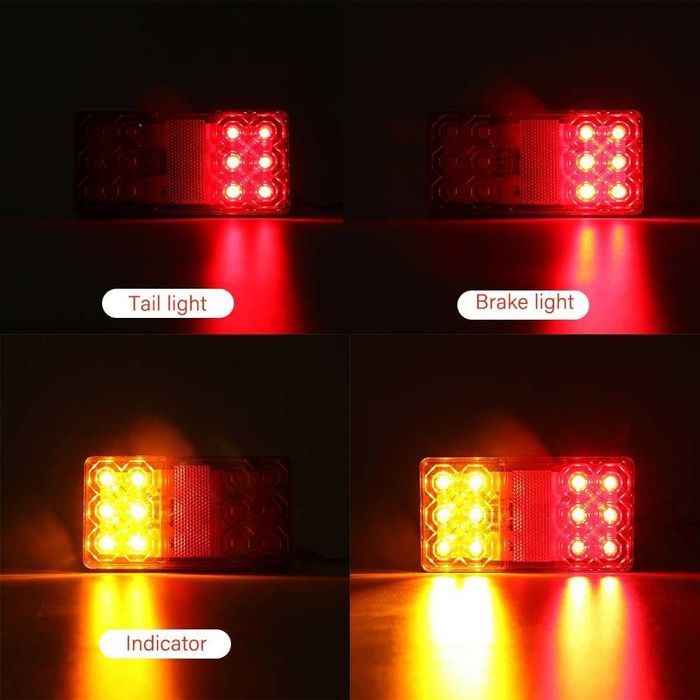 LED стопове за ремарке и каравана 12V – 150x80x22 мм, комплект – снимка 6