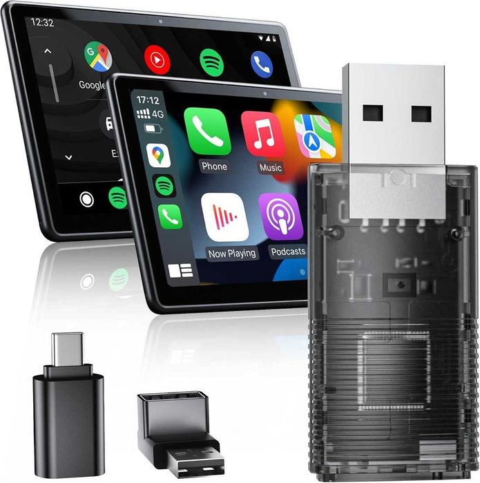 Мини Wi-Fi адаптер за безжичен CarPlay и Android Auto