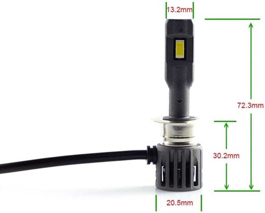 Мини LED крушки H1 Canbus – 12V, 6000K – снимка 5
