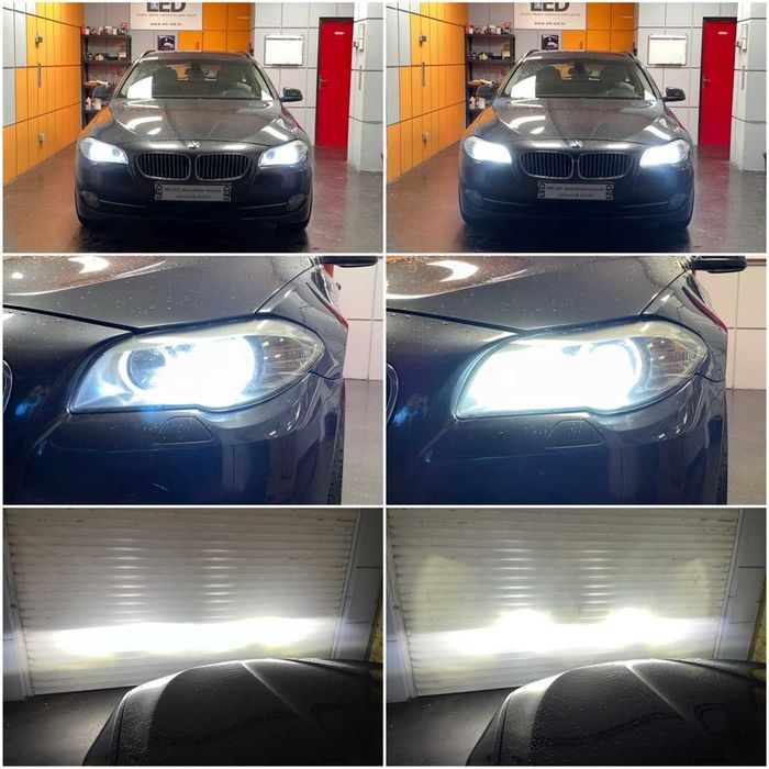 Мини LED крушки H7 60W – 12V, 5000K, Canbus, +300% светлина – снимка 4