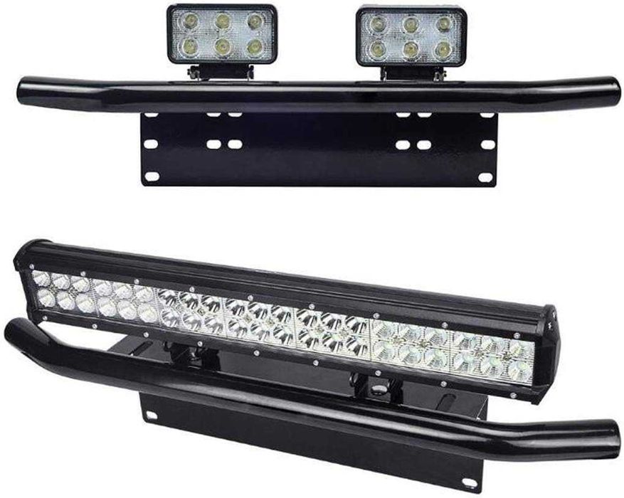 Метална стойка за халогени и LED бар – черна