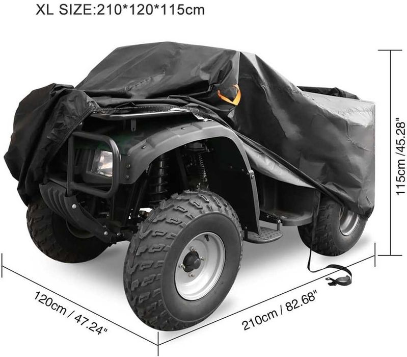 Водоустойчиво покривало за ATV – XL, 210x120x115 см – снимка 6