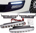 LED дневни светлини с 8 диода – комплект