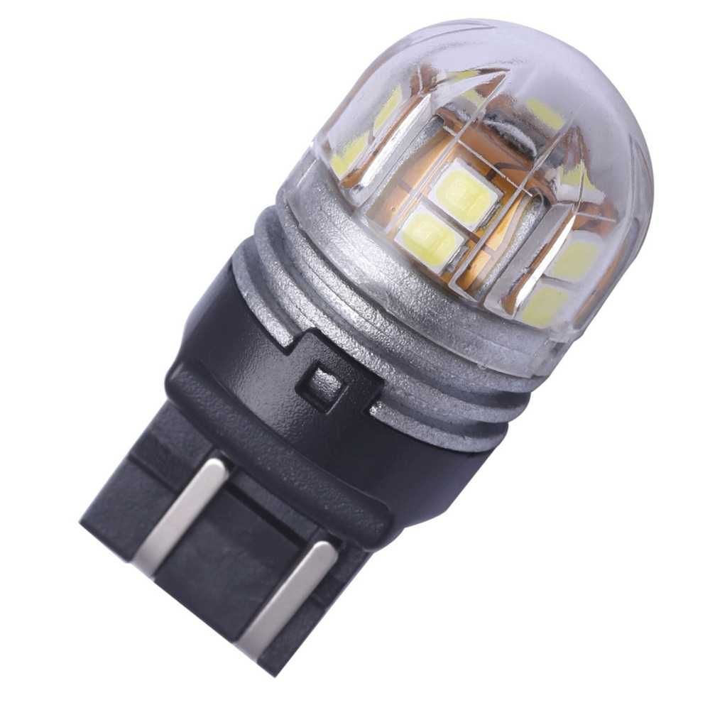Комплект Т20 LED крушки за автомобил 15 SMD с две светлини - 12/24V - снимка 2