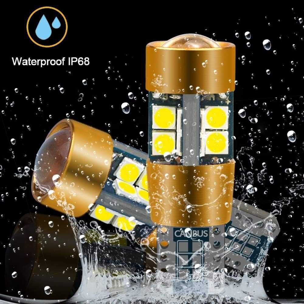 Комплект LED Диодни Крушки тип CANBUS ,19 SMD (T10) - Бели 6000К, 12V - снимка 2