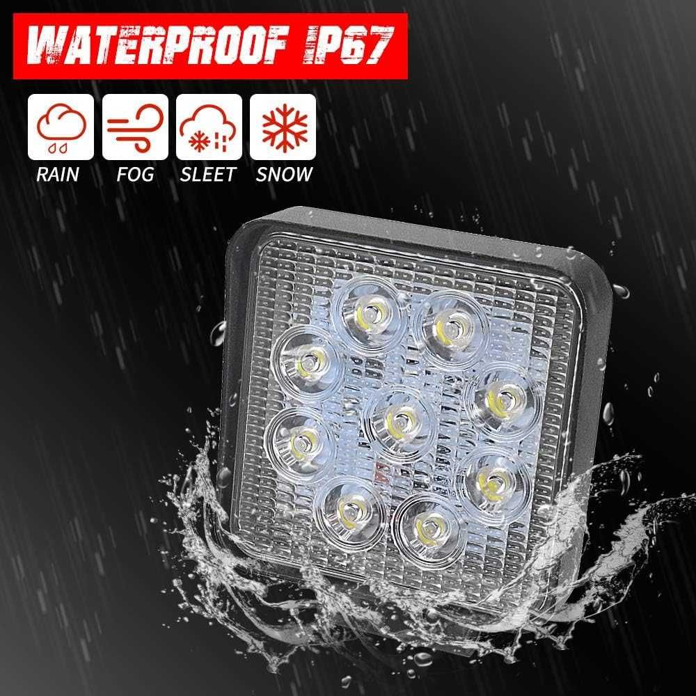 27W LED Диоден халоген 9 диода - 12/24V - снимка 5