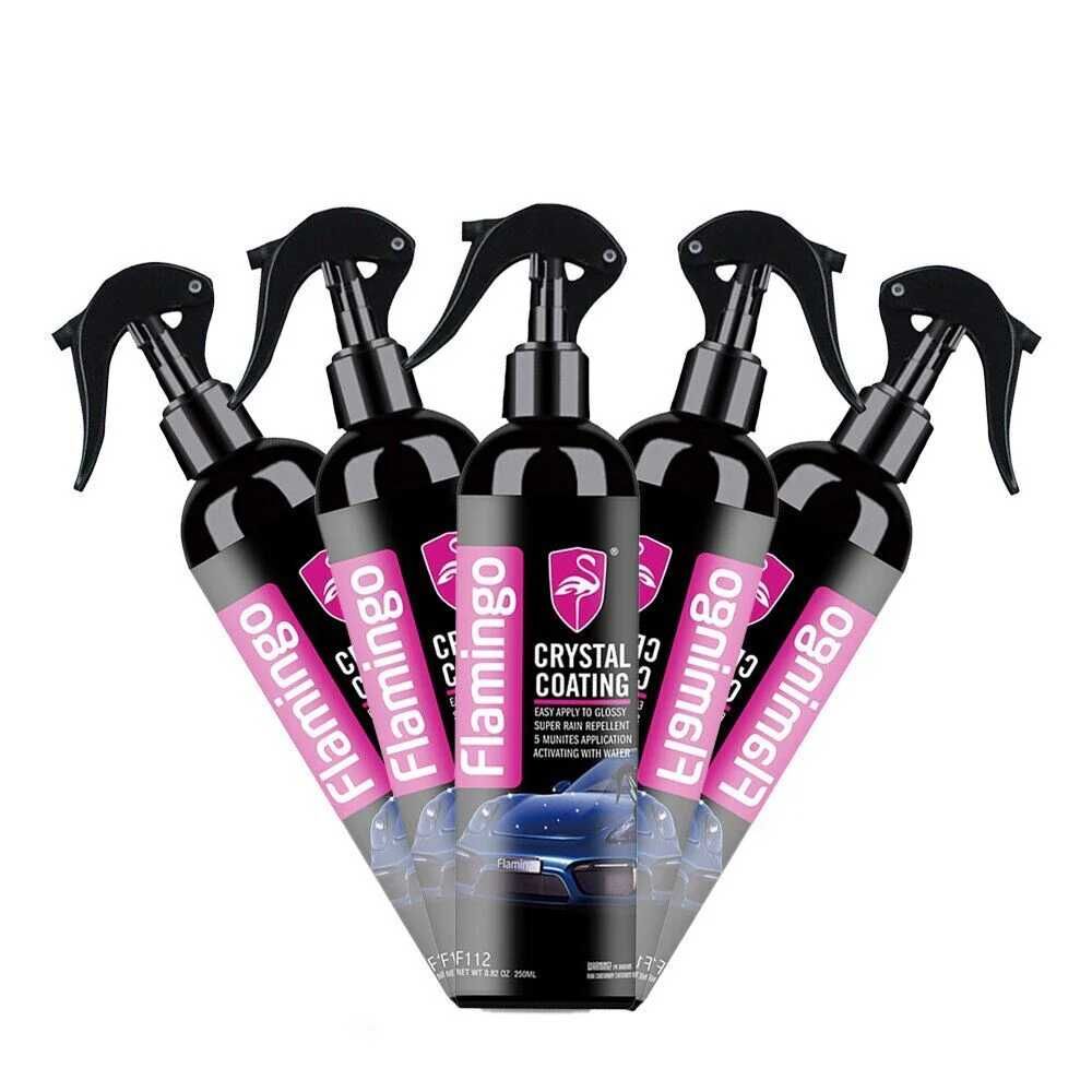 Керамична Течна Полимерна Вакса FLAMINGO Crystal Coating 250ml. - снимка 2