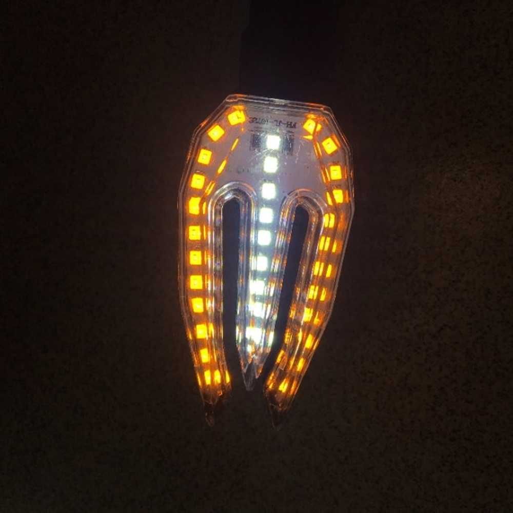 Универсални LED мигача за Мотор с дневна светлина - 2 броя. - снимка 4