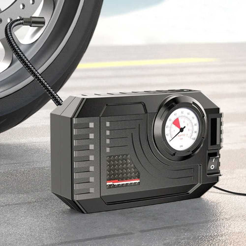 Kомпресор с манометър за помпене на гуми - 12V/ 60W/ 90 PSI - снимка 2