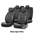Универсална тапицерия за автомобил Otom Sport Plus - Черно/Червен кант - снимка 1