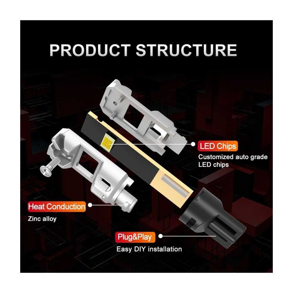 LED Диодни крушки за габарит - Т10 W5W, Full CANBUS. - снимка 5