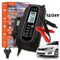 Многофункционално зарядно устройство за акумулатори 10A - 12V/24V - снимка 1