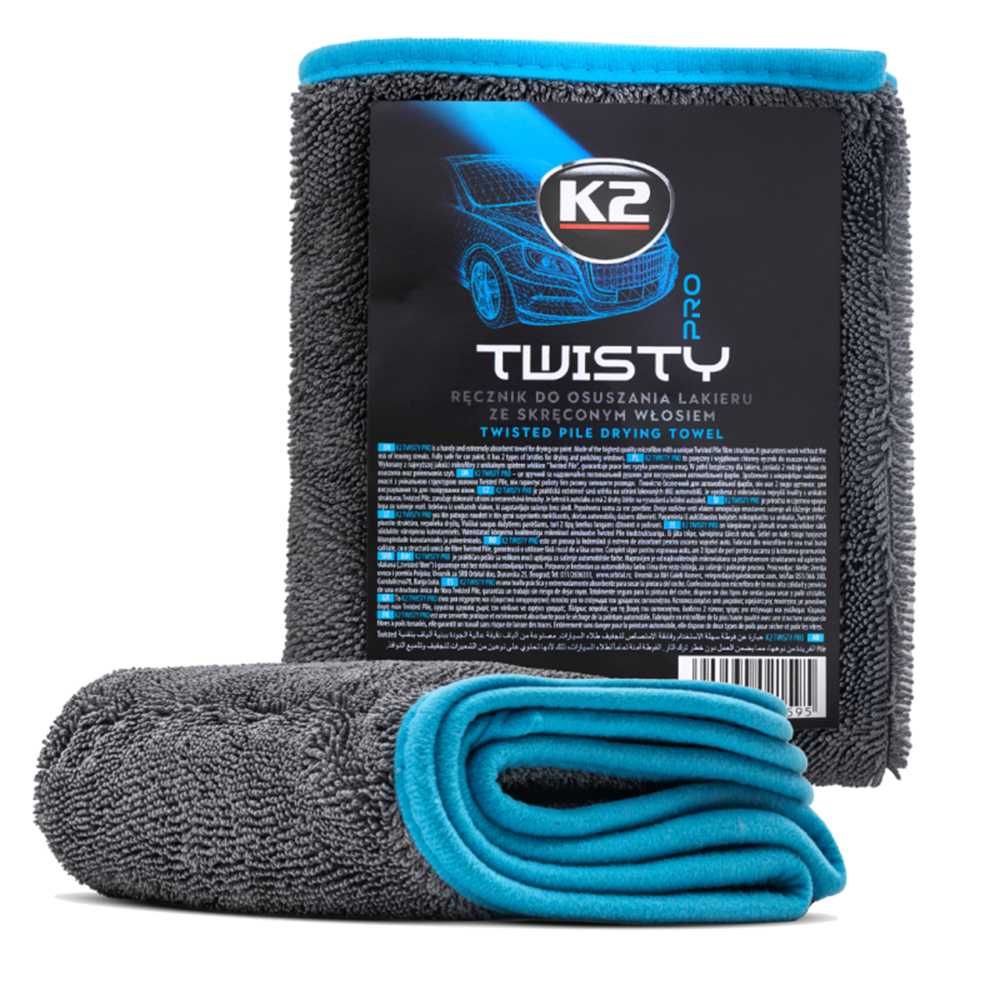 Висококачествена двулицева микрофибърна кърпа 60Х40 - K2 Twisty Pro - снимка 1