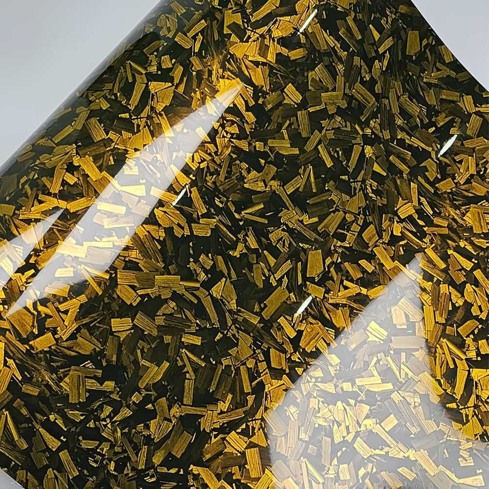 Висококачествено фолио Кован Carbon Gold за автомобил - 152х100см - снимка 3