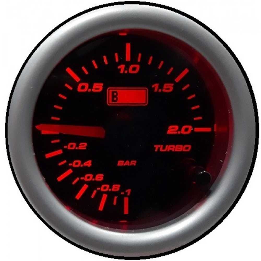 Уред за налягането на турбината Boost Meter - 2 bar/52мм/7 цвята. - снимка 3