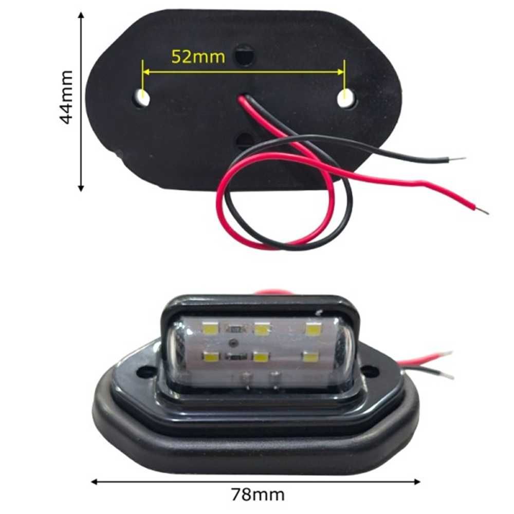 Комплект 2 броя LED светлини за регистрационен номер 12/24V - снимка 3