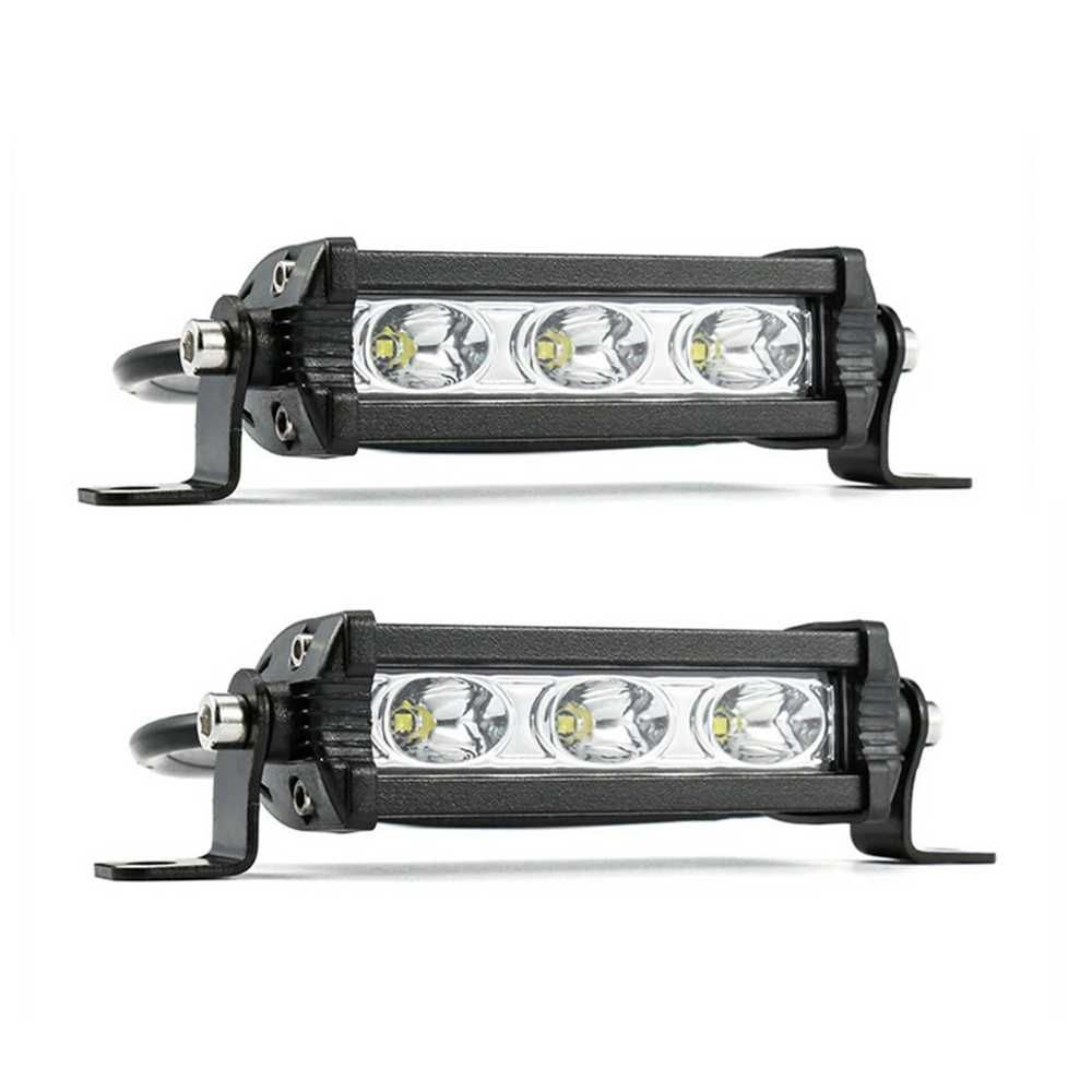 2 броя Мини 9W LED бар за осветление с 3 диода - 12/24V - снимка 3