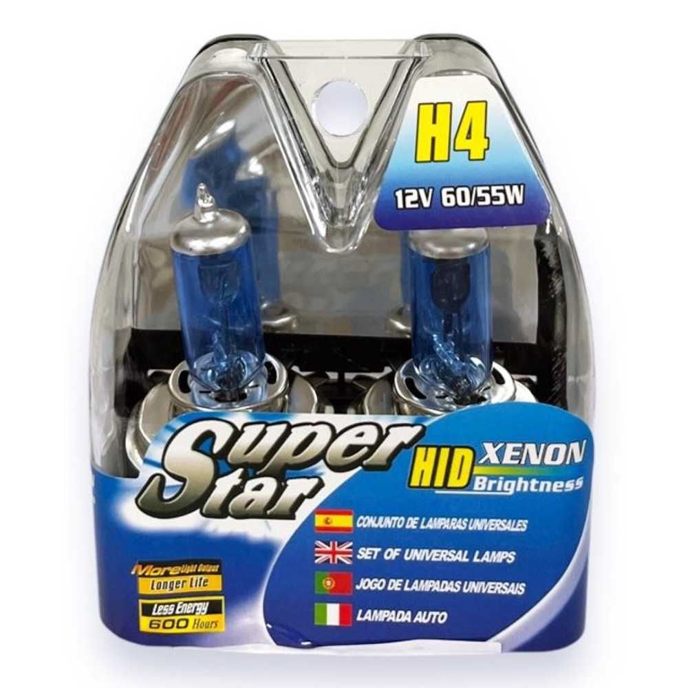 Халогенни крушки с Ксенон ефект 12V, H4, 55W - 2 брoя. - снимка 7