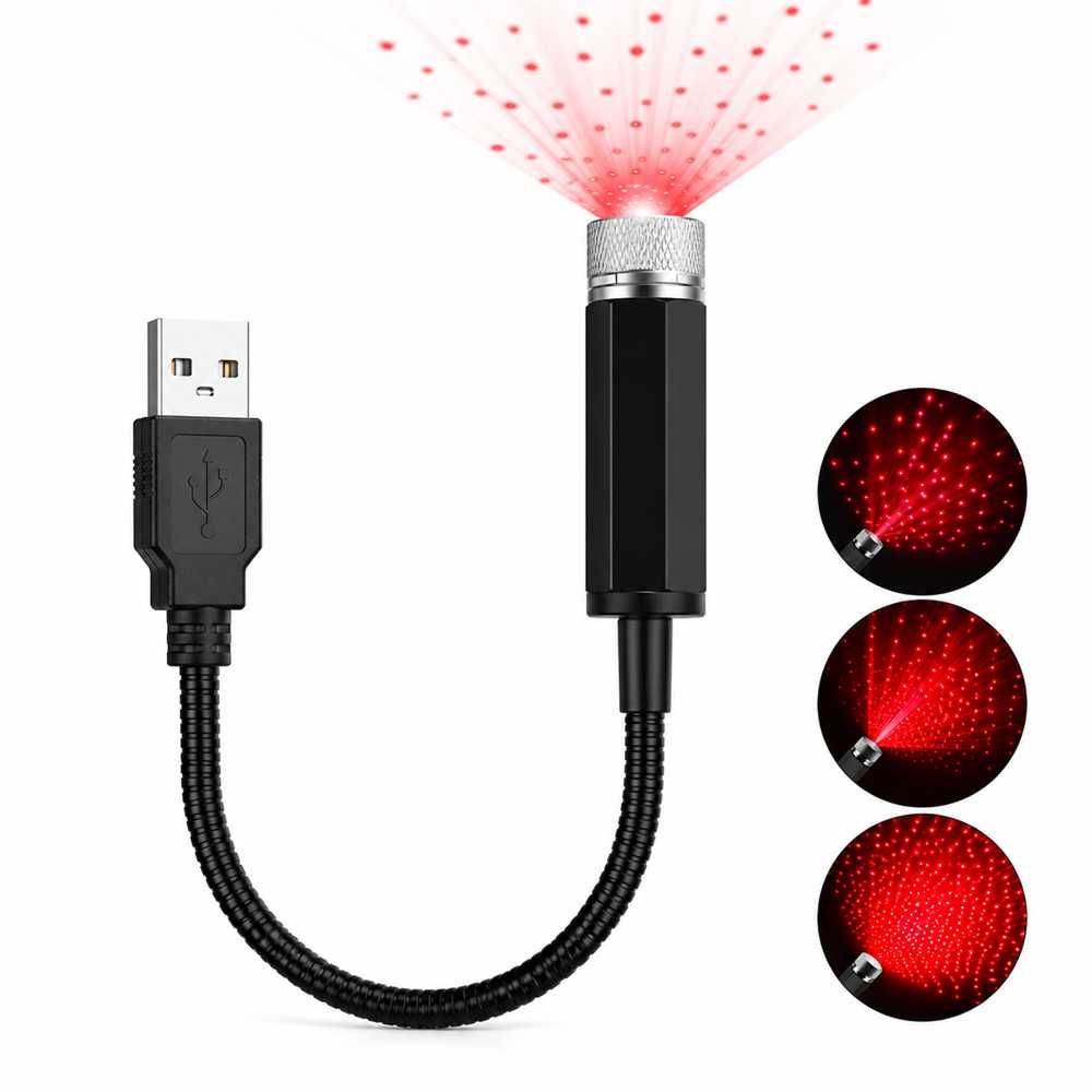 USB LED звезден проектор върху тавана на автомобил. - снимка 1
