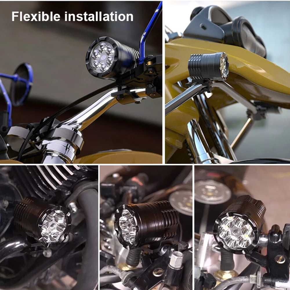 Комплект 6 SMD LED халогени за мотор 6500К - 2 броя. - снимка 9