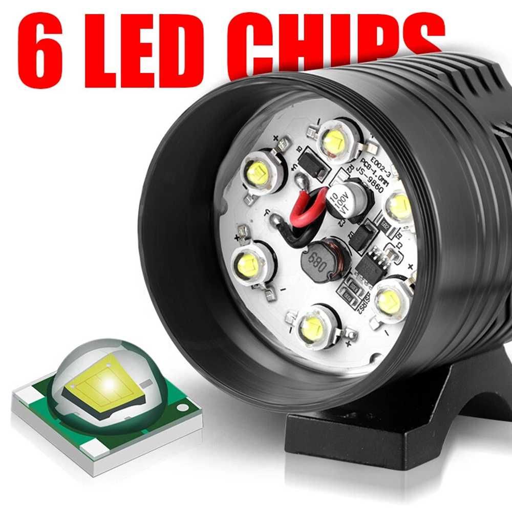 Комплект 6 SMD LED халогени за мотор 6500К - 2 броя. - снимка 6